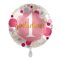 balionas balionai su gimtadieniu gimtadienis pirmas vieneri metai mergaitė mergaitei rožinis lietuviškas užrašas balionas su lietuviška spauda
