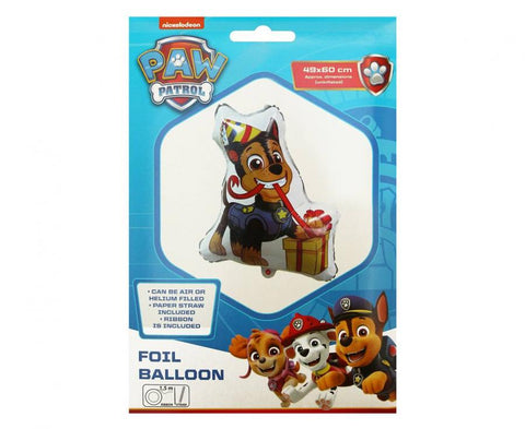 patrulių šuniukų balionas čeisas su dovana gimtadienio balionas