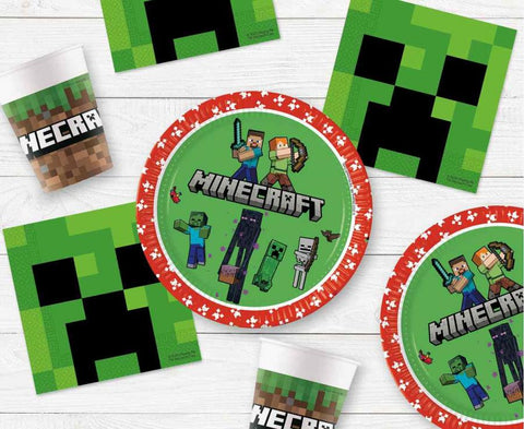 Popierinės lėkštės Minecraft