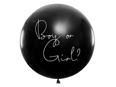 balionai balionas juodas gender reveal kūdikio lyties atskleidimo šventė mergaitė