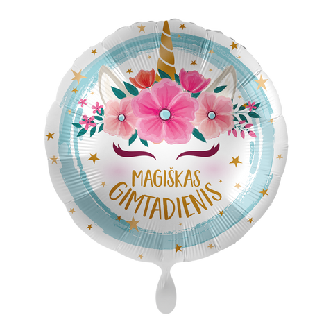 balionas balionai gimtadienis gimtadienio proga balionai su lietuvišku užrašu vienaragis vienaragio tema