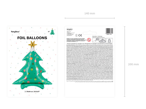 Folinis balionas "Kalėdų eglutė"