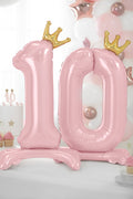 balionai balionas pastatomas skaičius su karūna gimtadienis