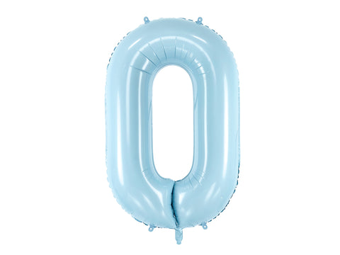 Mėlynas folinis balionas skaičius