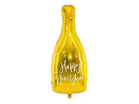 Folinis balionas "Butelis - Happy New Year"