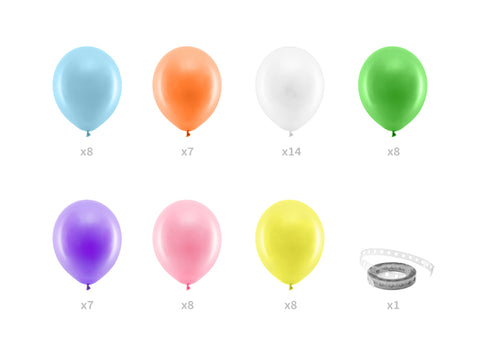 balionas balionai gimtadienio spalvoti balionų girlianda  dekoracija