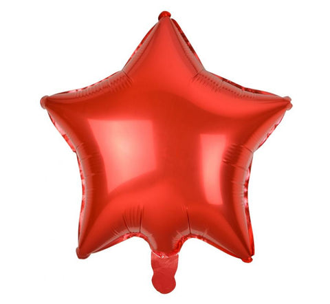folinis balionas žvaigždė raudonas gimtadieniui šventei 