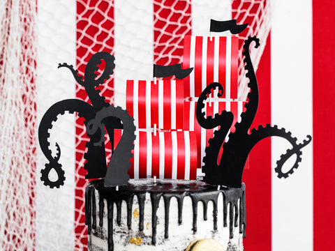 gimtadienio torto kekskukų papuošimai piratų tema