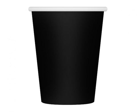 juodi popieriniai puodeliai