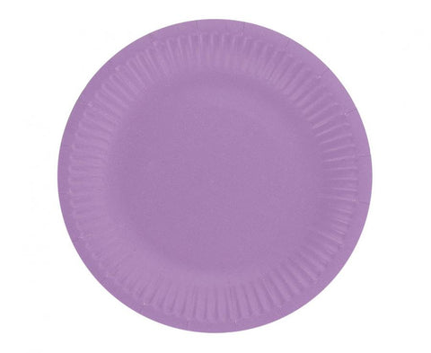 vienkartinės lėkštės violetinės