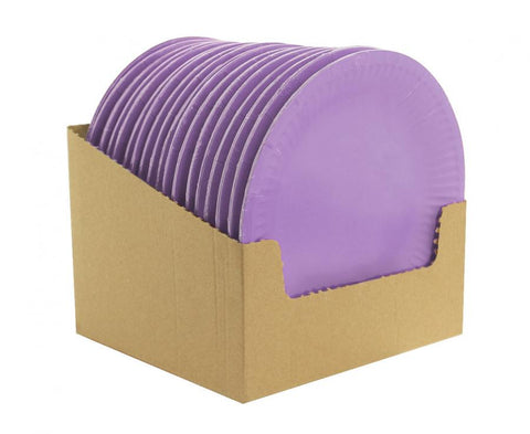 vienkartinės lėkštės violetinės