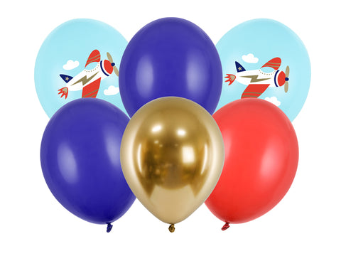 balionų rinkinys helio balionai lėktuvai lėktuvėliai
