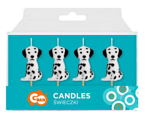 torto žvakutės žvakės gimtadienio šuniukai dalmantinai gražios žvakutės 