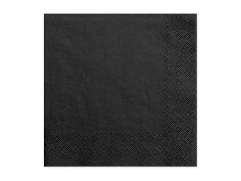 juodos popierinės servetėlės  helovynas