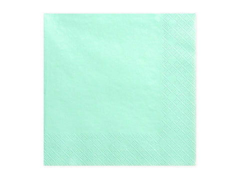 Popierinės servetėlės (mėtinė žalia)