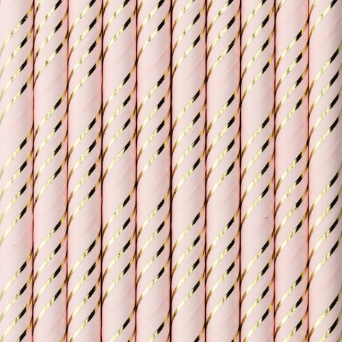popieriniai šiaudeliai rožiniai