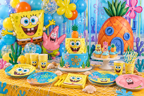 Kempiniuko Plačiakelnio SpongeBob gimtadienio dekoracijos