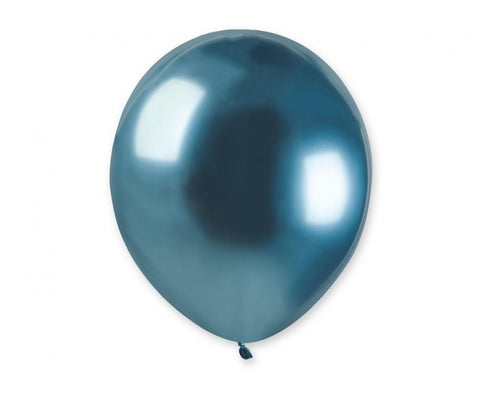 blizgus metalizuoti blizgantys mėlyni balionai