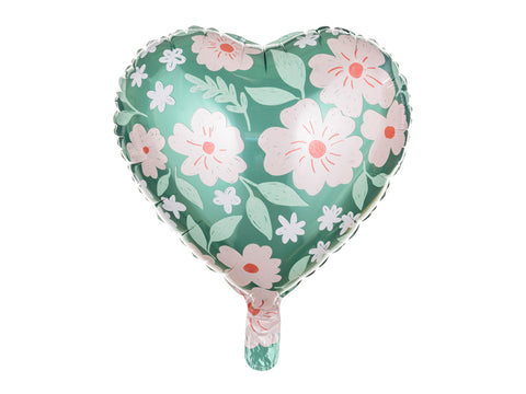 helio balionai širdelė gėlės folinis balionas