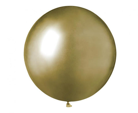 blizgūs metalizuoti aukso spalvos balionai auksiniai