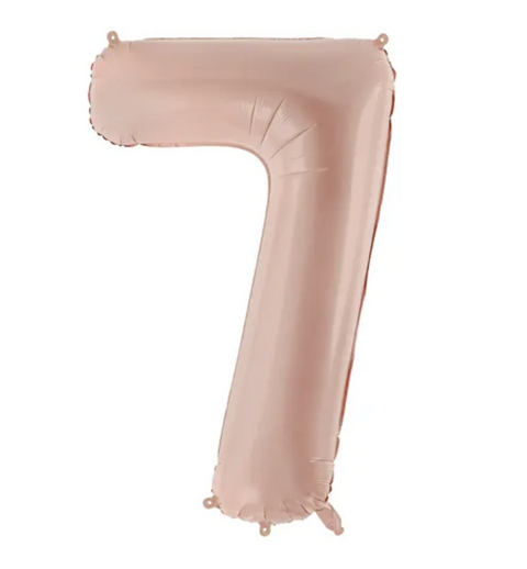 Tamsiai kreminės spalvos folinis balionas skaičius