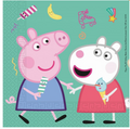 Peppa pig serveteles gimtadienio atributika dekoracijos kiaulyte pepa