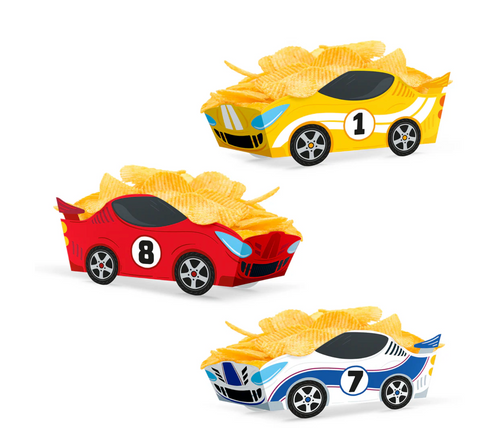 masinu tema dezutes cipsams popkornams skanestams masinu tema dekoras stalo reikmenys