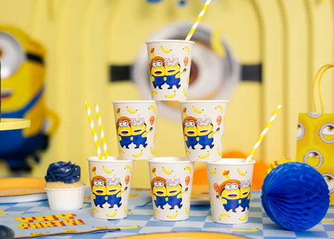 pakalikai minions pimpackiukai puodeliai indai gimtadienis