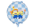 Apvalus Minions folinis balionas vaikų šventei