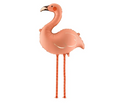 Koralų spalvos folinis balionas Flamingas su kojelėmis
Vaikštantis flamingo balionas pripučiamas heliu