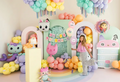 Spalvinga Gabby's Dollhouse girlianda vaikų gimtadieniui