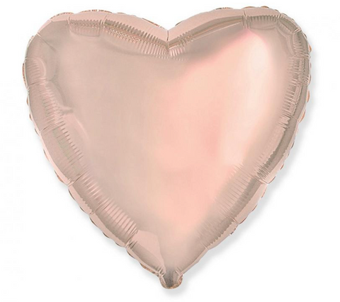 rose gold rozine sirdele balionas helio 