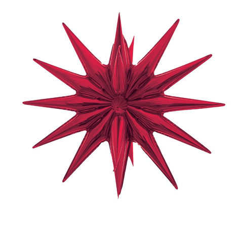 Foil balloon 3D star (assorted colors)