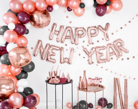 popierines lekstes auksines sidarbrines rose gold sventems gimtadieniams naujiems metams jubiliejui 