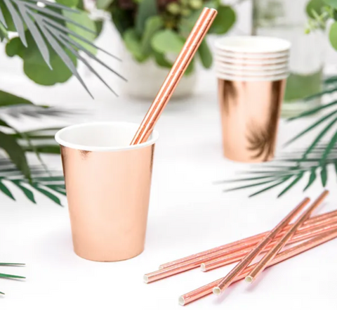 sidabriniai auksiniai rose gols puodeliai puodukai popieriniai vienkartiniai gimtadieniui indai dekoracijos